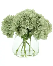 Creative Displays Seafoam Hydrangea in Acrylic Water