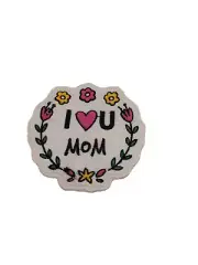 I love you Mom Patch Iron on or Sew on Patch
