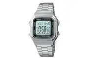 Casio Watch Vintage Retro A178WA-1A Led Light, Alarm, Stopwatch, Dual Time, Water Resistant