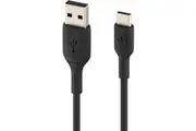 Belkin BoostCharge 1.01 m USB-C/USB-A Data Transfer Cable - 1 Pack - Cable for Smartphone, Tablet, Notebook, AirPods Pro, iPad Air, iPad mini, iPad -