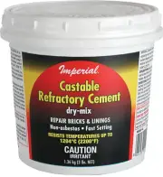 NEW IMPERIAL KK0062 LARGE 12B FIREPLACE BRICK AND LININGS REFRACTORY CEMENT