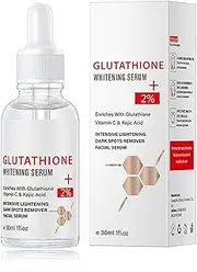Glutathione Serum - Kojic Acid Serum for Skin Lig_htening - Dark Spot Correcting Glow - Vitamin C for Even Skin Tone, Moisturising