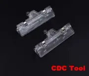 4pcs Fly Tying CDC Tools Cul de canard Feather Clip 80mm Plastic Hackle Holding