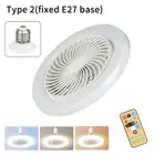 ﻿ Smart 2 in 1 Ceiling Fan with Remote Control Lighting E27 Conversion Base Ligh