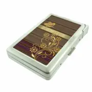 Classic Butterfly Em1 Cigarette Case with Built in Lighter Metal Wallet