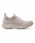 Clarks Women's Wave 2.0 Step Slip On Stone Gray Textile Shoes Sz 6.5 N NWB