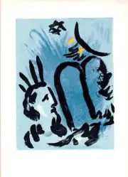 MARC CHAGALL Moise 12.5" x 9.75" Poster 1963 Modernism