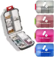 Pill Daily Box Portable Organizer Case Medicine Travel Storage Dispenser Case uk