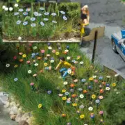 Summer Flowers Kit (Pack of 120) HO/O Gauge Busch 1229