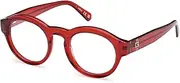 [GUESS] GU50237 066 Shiny Dark Red 47/22/145 Men's Glasses, 066 Shiny Dark Red, 47/22/145