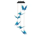Wind chimes,solar light bells,color wind chimes for outdoor