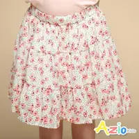 在飛比找momo購物網優惠-【Azio Kids 美國派】女童 短裙 滿版點點小花印花三