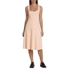 NWT Vince Women's Ribbed Sweetheart Tank Dress Light Blush SIZE L/100%AUTHENTIC