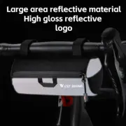 Cycling Front Bag Bike Handlebar Bag Reflective Bicycle Bag Hang Front Light 1L