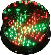 8 Inch/200mm Stop Light, LED Traffic Stop Light 1 Light X/Arrow,for Industrial Loading Dock Bay Light, for Intersections, Toll Booths Etc(220V)