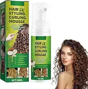 Hair Styling Mousse, Foam Mousse, Anti Frizz Hair Product, For Curls and Waves, For Natural Curls and Permed Hair, For More Volume and Defined, Curly Hair