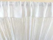 Plain White Fringe String Curtain 100x210cm New Free Shipping