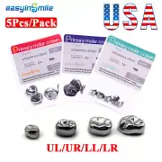 5Pcs Dental Kids Crown Deciduou Stainless Steel Veneers pedo Teeth Caps 48 Types