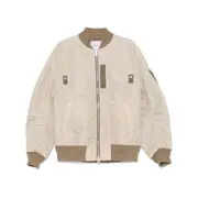 [Sacai] Sacai Contrast-trim Bomber Jacket II NUMERIC NEUTRALS