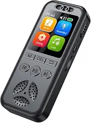 64GB Digital Voice Recorder Voice Activated Audio Recording Noise Reduction with Playback MP3 Music Player 280hrs Recording Files Device Support Password for Lectures Meetings Class Interview