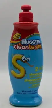 Huggies Cleanteam Blue Melon Splash 2 in 1 Shampoo & Conditioner 15 Oz NEW