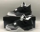 New Air Jordan 4 "Fear" Mid Top Retro White Basketball Men's Shoes