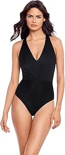[MagicSuit] Drew Halter Slimming Tummy Control One Piece Swimsuit, Size