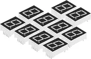 uxcell LED Display Digital Tube, 10 Pack 7 Segment 10 Pin 1 Bit 0.8"x1.1"x0.4" Common Cathode 2.1V LED Display Module for Electronic Driver Board, Red