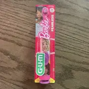 Barbie You Can Be Anything GUM Power Toothbrush, Soft, Suction Cup Base