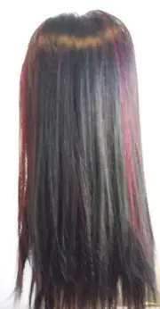 Reversible Drawstring ponytail DSP-253 color: FS1B/Burgundy