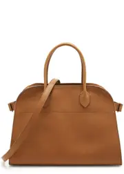 The Row Soft Margaux 12 Leather top Handle bag - Tan ONE SIZE
