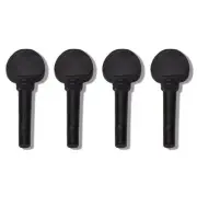 SKY 1/2 Black Dyed Hardwood Violin Tuning Pegs Set Pre-drilled (Set of 4)