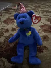 TY BEANIE BABY BABIES WITH TAG 2006 BLUE BEAR HAPPY BIRTHDAY
