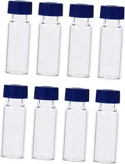 PLAFOPE 100Pcs Chromatography Vials with Screw Cap Sample Bottles for School Lab Use Transparent Glass Containers for Reliable Sample Storage