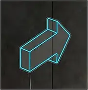 Sign Lamp Direction Arrow Neon Sign Navigation Arrow Wall Decor For Business Backdrop Entrance Direction(C,40cm)