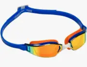 MP Michael Phelps XCEED Swimming Goggles Titanium Mirror Lens Made Italy PR2S1