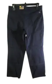 NWT Dockers Husky Boys Classic Fit Flat Front Khaki Pants 34 Navy MSRP$42