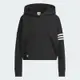 adidas 上衣 女款 長袖上衣 帽T 運動 三葉草 HOODIE 黑 IB5922