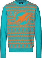 NFL Winter Sweater Xmas Knit Pullover - Miami Dolphins - XXL