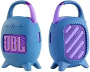 Silicone Carry Case for JBL Clip 5 Portable Bluetooth Speaker Blue