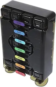 Travel Dispenser Case 28 Grid Medicine Organizer Pill Box Sealed Lightweight for On-the-go