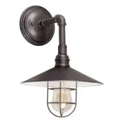 Forte Lighting 7359-01-32 Signature Outdoor Wall Light Antique Bronze