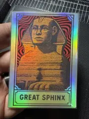 Great Sphinx Custom Holographic Refractor Art Trading Card /9