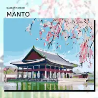 在飛比找蝦皮購物優惠-釘好內框🔥Manto【台灣製造】DIY數字油畫｜櫻見．景福宮