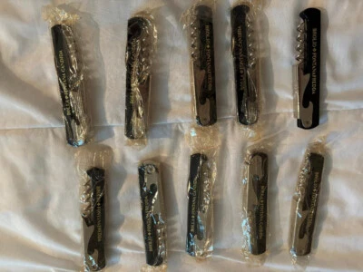 10 PROFESSIONAL WAITER'S CORKSCREWS-OPENERS DOUBLE HINGED S/S NEW, FREE USA SHIP