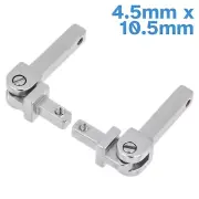 2pcs 4.5mm x 10.5mm Spring Hinge Assembly Acetate Eyeglass Frame Repair Part
