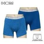 [ HOM ] 法國品牌 LONG BOXER BRIEFS 男長版四角褲 2入組 平口褲 內褲 百貨專櫃