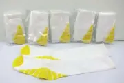 6 Pair Women's Compression Socks White Yellow 35-40 mmhg Medium Medical Running