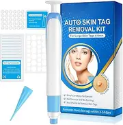 Auto Wart Removal Pen - Skin Wart Remover 2 in 1 Standard and 30Pcs Repair Patches, Wart Remover for Hands Toes, Acting Corn Removers for Small To Large (4mm-9mm) Sized Skin Tags