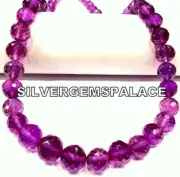 Extremely Rare~AAAA+ Alexandrite Faceted Beads Round Ball Purple Gemstone Beads.